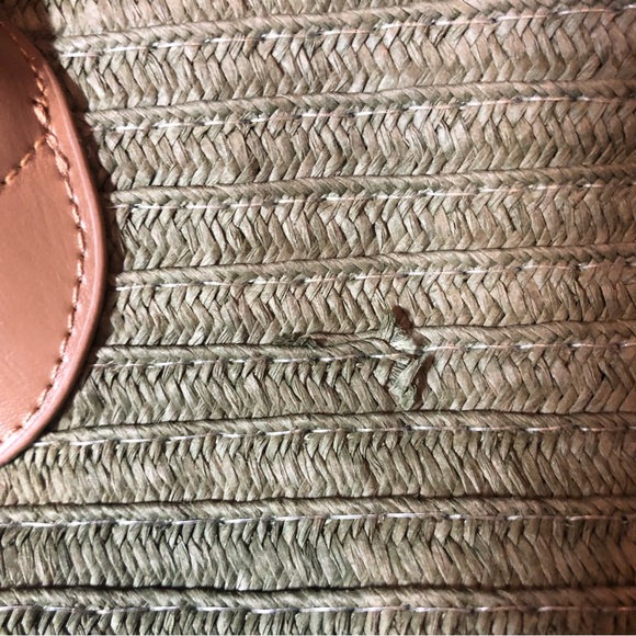 NWT straw tote - lined - Picture 9 of 9